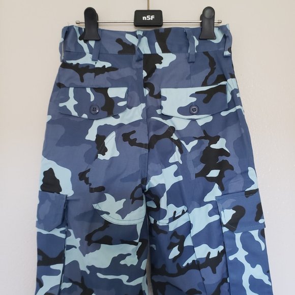 Blue camo cargo pants - Picture 3 of 5